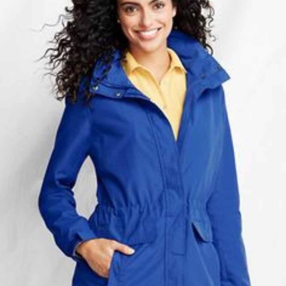 Land's End Windbreaker Parka Anorak Coat Jacket 6